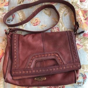 Leather crossbody purse